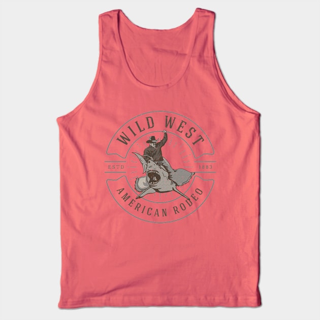 Cowboy Rides a Shark Tank Top by TVmovies